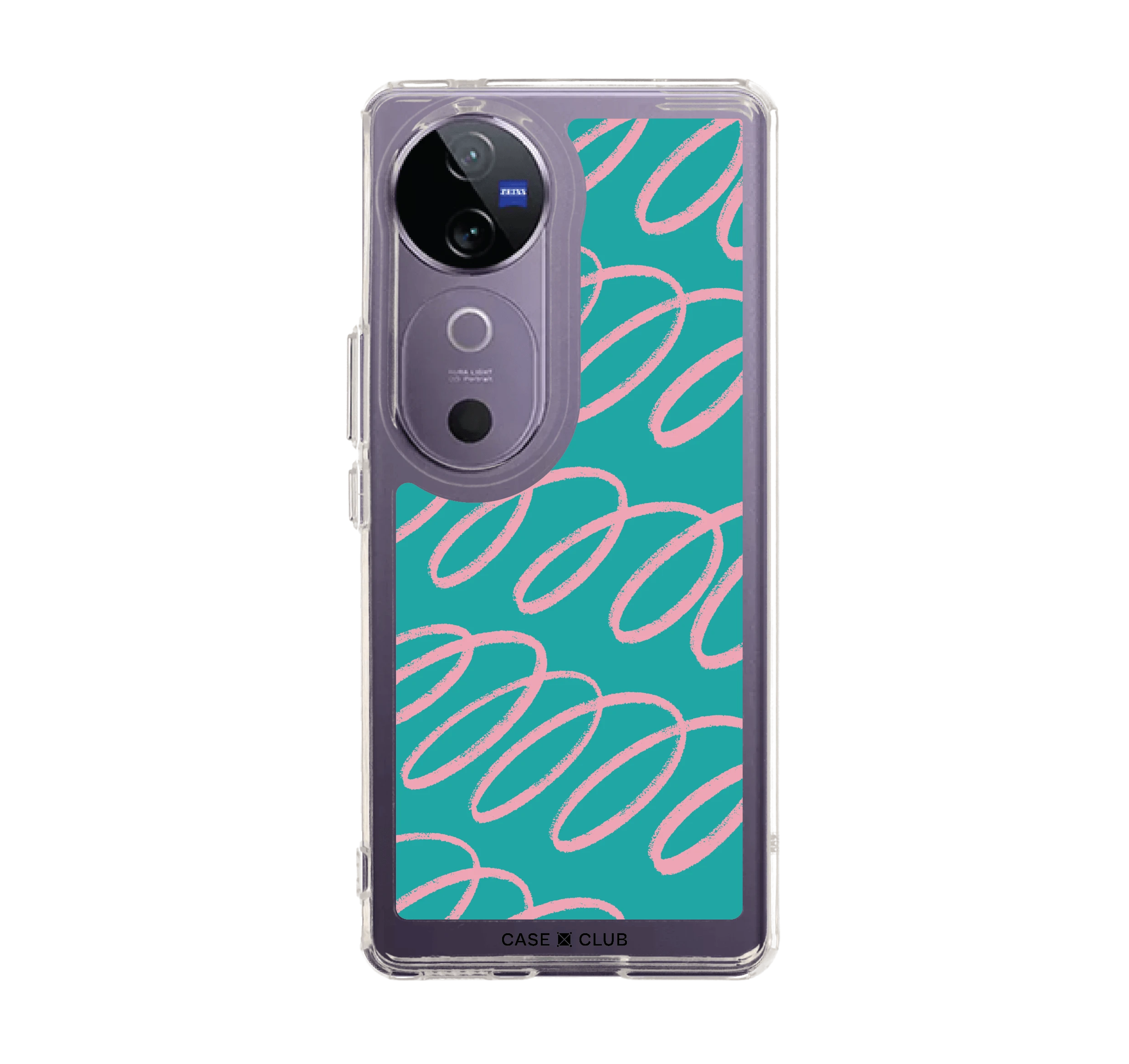 blue & pink curvy pattern